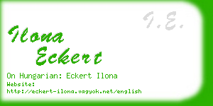 ilona eckert business card